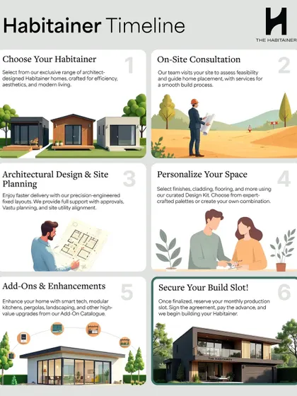 I believe in a transparent and simple process. This timeline breaks down my 6-step journey, from the initial design consultation and site visit to personalizing your space and securing your build slot, ensuring there are no surprises along the way.