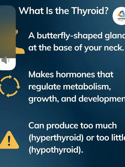 What is the thyroid? It's the butterfly-shaped gland at the base of your neck that regulates your metabolism. When it produces too much or too little hormone, it can disrupt your entire system.