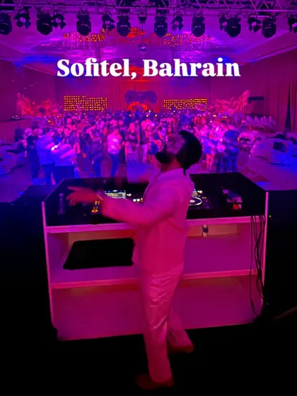This is the moment I live for. Commanding the energy of a massive crowd at a high-stakes event at the Sofitel in Bahrain. This is the scale and vibe I bring to make your corporate event feel like a world-class concert.
