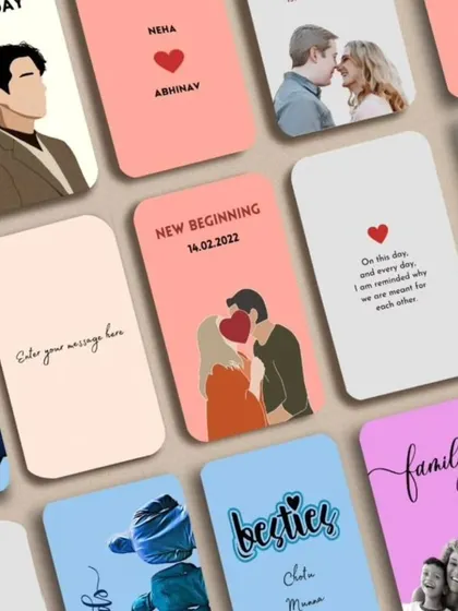Duplicate of 38. I offer a wide variety of designs for personalized wallet cards. You can add photos, illustrations, dates, and messages to create a small but meaningful keepsake.