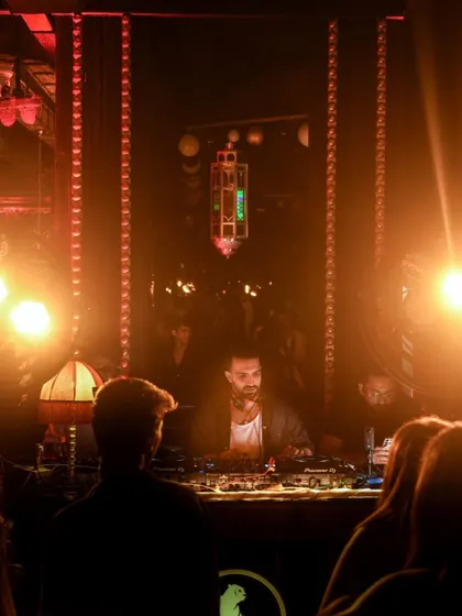 A wide shot from my set at Game Palacio. Even from a distance, you can feel the energy of a crowd that's fully engaged with the music.