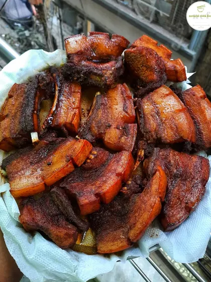 A plate of my newly introduced pork ribs, fried to perfection.