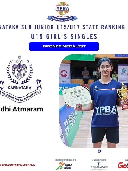 These posters highlight the consistent success of my junior and sub-junior players across various state-level tournaments in Karnataka, Tamil Nadu, and Assam, showcasing their achievements in singles and doubles categories.