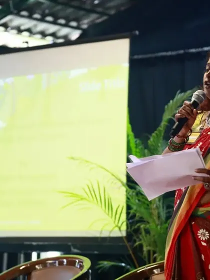 Our founder, Anupama Hoskere, speaks at the conference on her "Approach to Emotions in Puppetry". She shares insights from her decades of experience in conveying complex human emotions through inanimate objects.