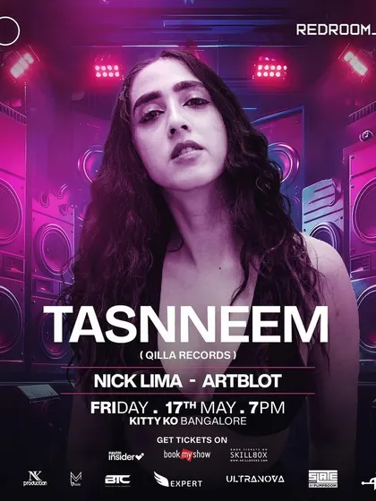 A duplicate of the main flyer for the Tasnneem event.
