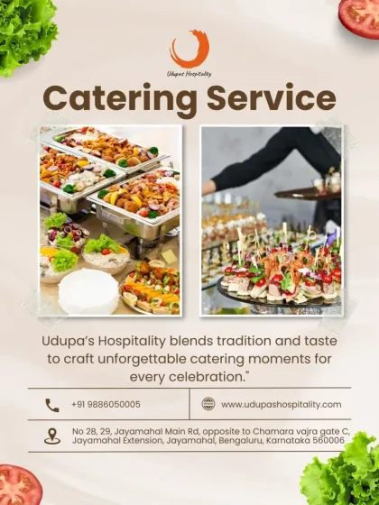 A collage representing our comprehensive catering service. We blend tradition and taste, showcasing our hot buffet items and elegantly passed appetizers, to create unforgettable culinary moments.