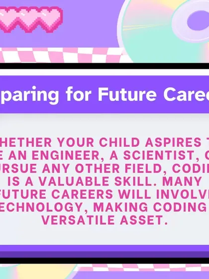 Coding prepares children for future careers. Whether they want to be an engineer, a scientist, or an artist, understanding technology is a valuable and versatile asset.