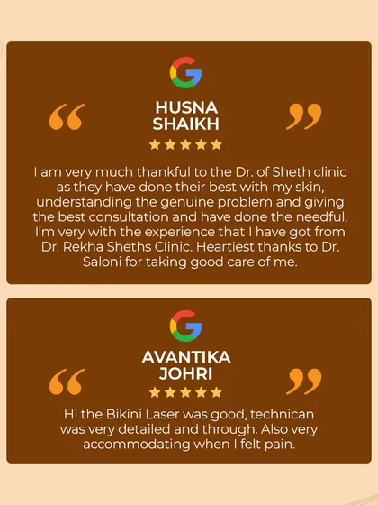 Real feedback from our clients. We are grateful for the trust placed in us for services ranging from personalized skin consultations to detailed and accommodating laser treatments.