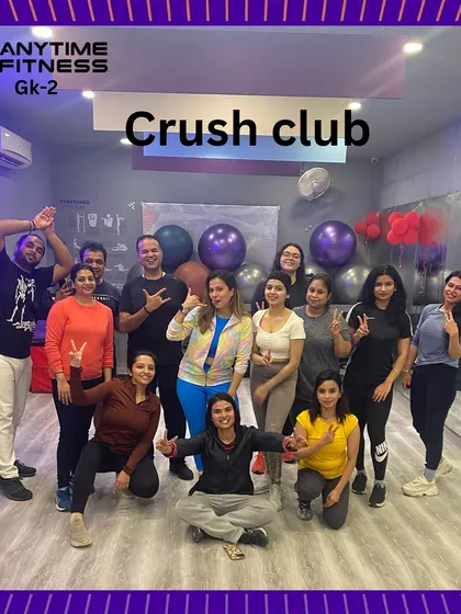 The Crush Club crew after another successful session. This group photo captures the camaraderie and fun that defines our most popular high-intensity dance classes.