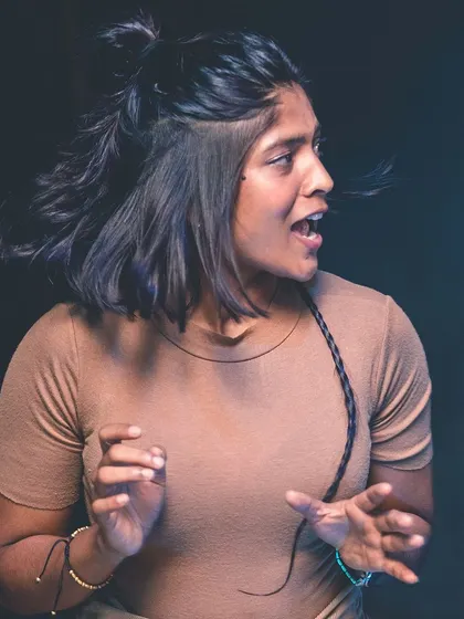 A duplicate of the woman singing with passion. This is the raw emotion I love to bring out with my music.