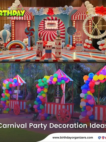 Step right up to a spectacular Carnival-themed party. I can create these elaborate stage setups with custom backdrops, a light-up Ferris wheel, and colorful stalls to bring the full carnival experience to your event.