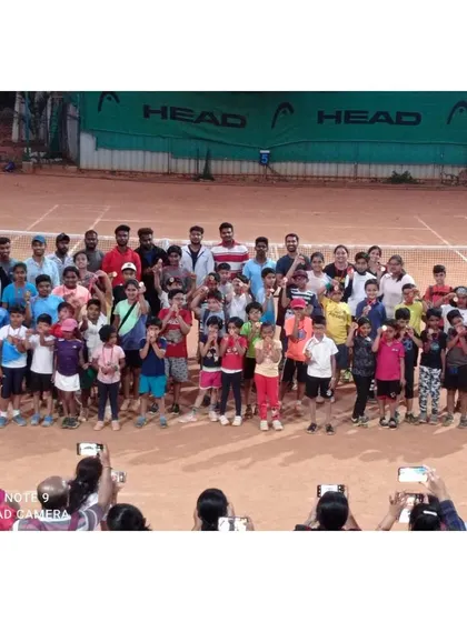 Our Tennis Temple family. This is what it's all about: bringing together players of all ages and skill levels to share their love for the sport.