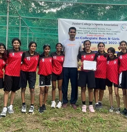The victorious St. Andrews College girls' team, who I also coach. They were comprehensive winners at their inter-collegiate basketball tournament.