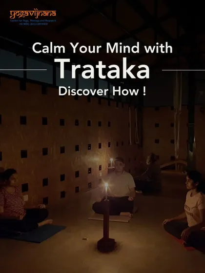A visual invitation to my Trataka workshop. The practice of steady gazing, often on a candle flame, is a powerful way to calm the mind and bring about a state of deep, meditative focus.