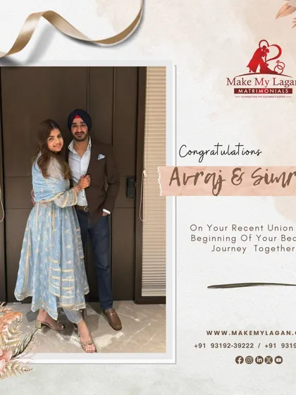 Congratulations to Avraj and Simran on their beautiful journey together. We are thrilled to have been a part of their story and wish them a lifetime of happiness and love.
