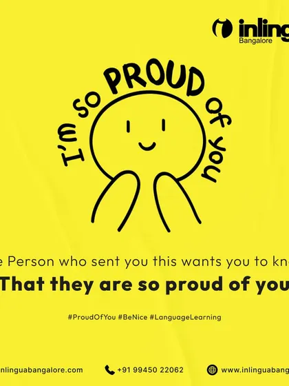 A duplicate of the English "proud of you" post, perfect for sharing a message of support with someone who is working towards a goal.