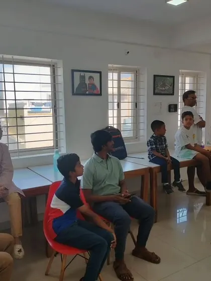 A candid shot of students and parents during our certificate ceremony, listening to the closing remarks.
