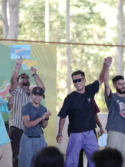 Winners celebrating their victory at Spectra 2024.