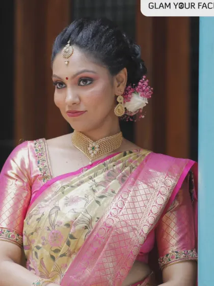 The best accessories a bride can wear are smile and confidence. This bride's comfortable, skin-like makeover allowed her to shine with happiness on her big day.