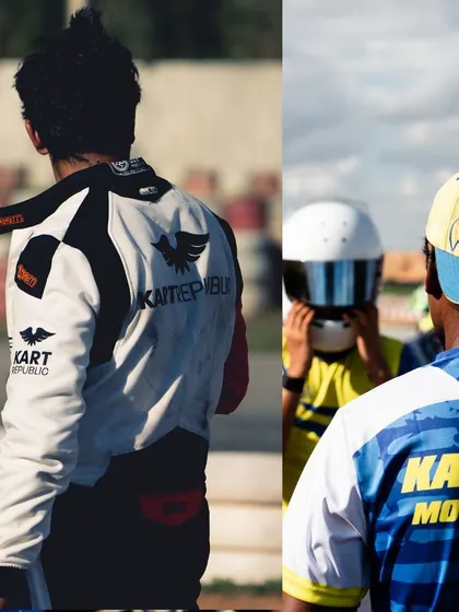 A collage from Round 1 of the 2024 Rotax championship.