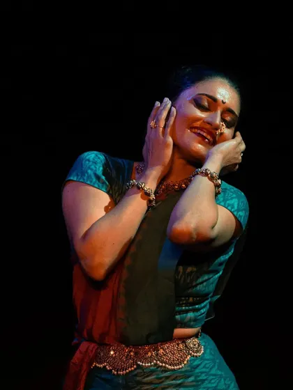 A moment of quiet contemplation from *KANHOPATRA*. Even in stillness, the character's emotional journey continues. It's a piece that lives and breathes with every performance.