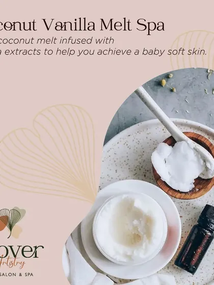 Wrap yourself in the warm embrace of our Coconut Vanilla Melt Spa. It provides the ultimate hydration your skin needs, leaving it baby soft.