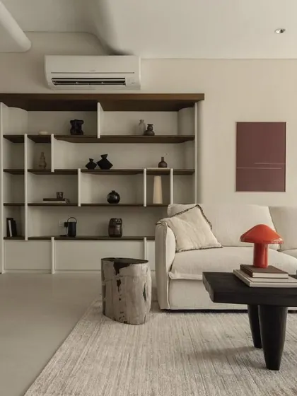 The Marcel Sofa, featured in a customer's beautifully curated home, exudes effortless style. Its plush, deep seats and clean design create a cozy retreat, perfectly complemented by natural wood accents and minimalist decor.