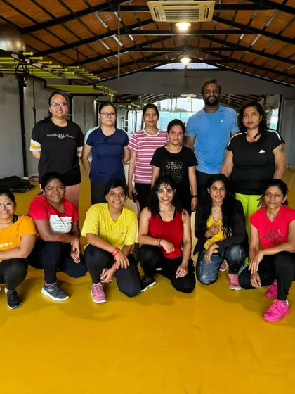 The heart and soul of my classes. Each photo captures a unique moment with my incredible community after a sweaty, joyful session. This is our shared victory lap.