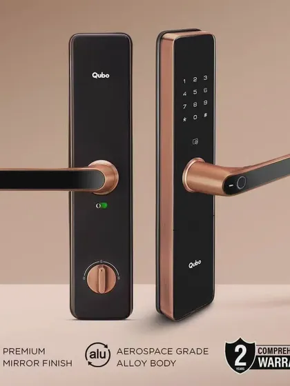 Our smart locks are built with an aerospace-grade alloy body and a premium mirror finish for durability and style. Each installation comes with a comprehensive 2-year warranty for your peace of mind.