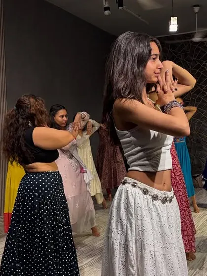 A beautiful moment of focus and learning during our semi-classical workshop. Our classes are a mix of technique and pure expression.