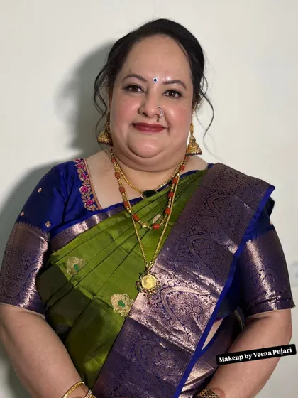 The lovely Jyoshila, radiating confidence and grace. It was a pleasure to do her makeup for this special occasion.