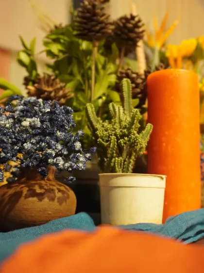 Don't forget to spot our cute mini cactus. We love adding unexpected and personal touches to our table styling.