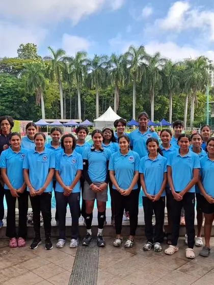 Our junior women's team united and ready to compete.