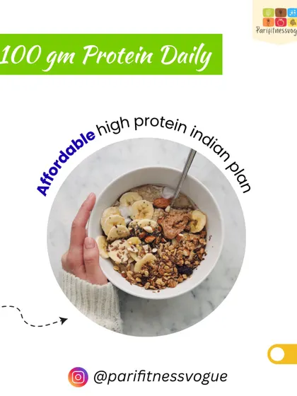 Did you know you can get 100g of protein daily on a budget? This post introduces my affordable high-protein Indian vegetarian plan, using everyday ingredients to help you build muscle and lose fat.