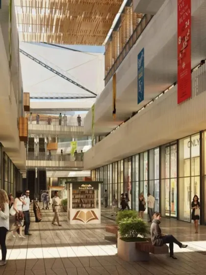 We designed the AIPL Joystreet in Nagpur to feel like a bustling city street, not an enclosed mall. This interior render shows the layered public zones, open corridors, and fluid pedestrian pathways that encourage exploration and social connection.