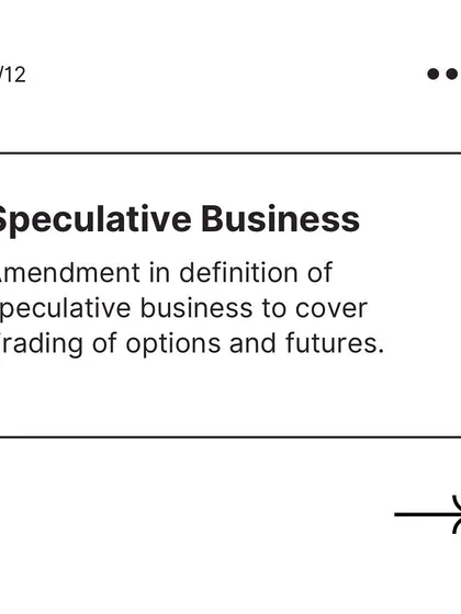 Our analysis extends to the tax treatment of financial instruments, including the definition of speculative business to cover trading of options and futures.
