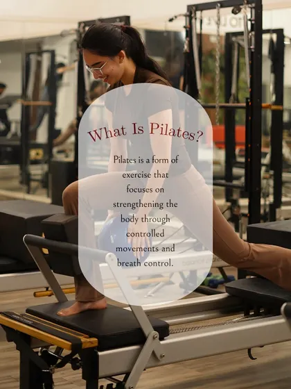 What is Pilates? It's a form of exercise that focuses on strengthening the body through controlled movements and breath control.