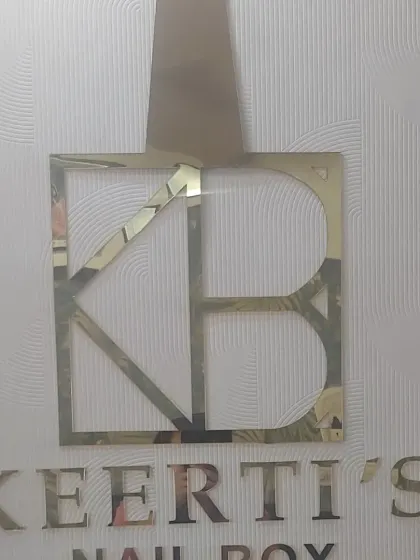 The Keerti's Nail Box logo, a symbol of the quality and trust that brings amazing people like Sanyogita Bhave to my door.