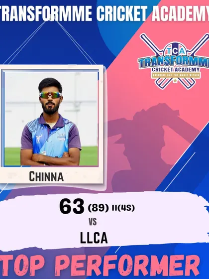 Coach Chinna leading by example with a solid fifty in the test match.