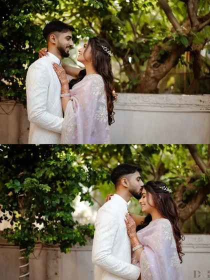 A collage of tender moments, from a loving embrace to a gentle kiss on the forehead. These are the candid shots that truly capture the warmth and affection in a relationship.