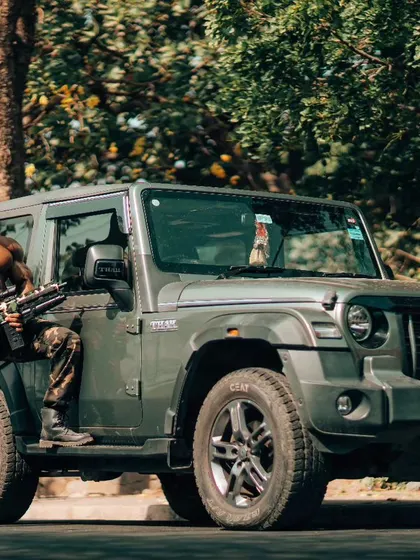 Forget yesterday, stop saying tomorrow, let's kill it today. A powerful image with my Thar, embodying a warrior mindset.