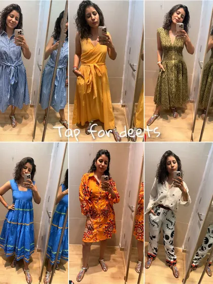 A collage of different looks from an export store trial room. It just goes to show that great style doesn't have to come with a high price tag.
