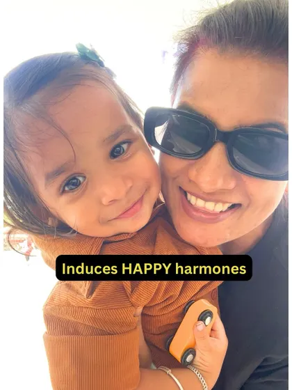 A hug from my son is the best way to induce happy hormones. It's a reminder of the love that fuels my life.