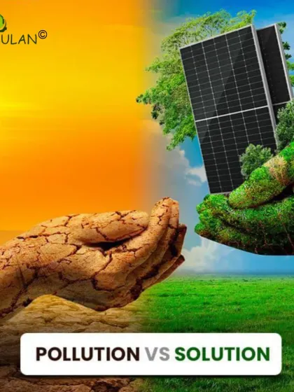 On one hand, we have pollution leading to desertification. On the other, we have the solution: clean, renewable energy. The choice we make today determines the world we live in tomorrow.