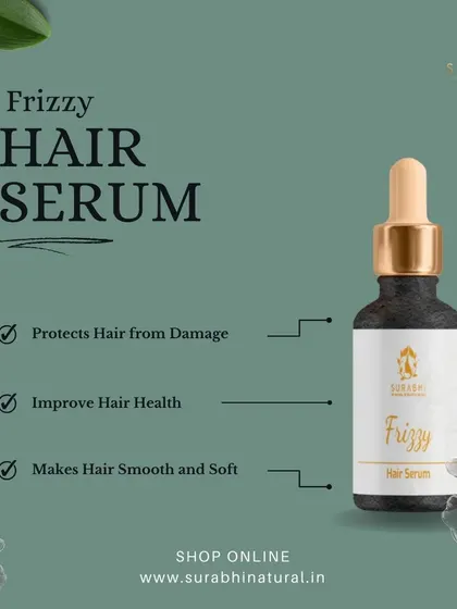 Tame frizz and flyaways with my Frizzy Hair Serum. This formula protects hair from damage and improves overall hair health, leaving it smooth and soft to the touch.