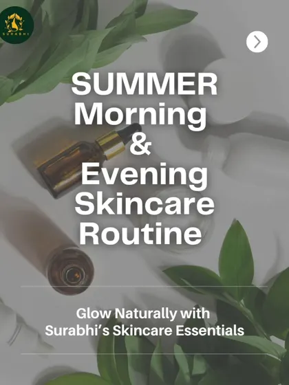 Here is our recommended summer morning and evening skincare routine. Glow naturally with our essentials, designed to protect you during the day and repair your skin at night.