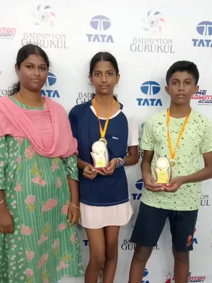 Winners from our Intra-Academy tournament at Fame Badminton Academy, Chennai, fostering growth and sportsmanship.
