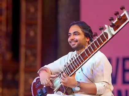 A candid shot from our live concert in Udupi. The joy of performing high-energy fusion music on a big stage is unmatched.