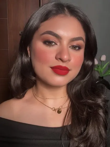 Timeless. Fearless. Red. A classic red lip look that never goes out of style.