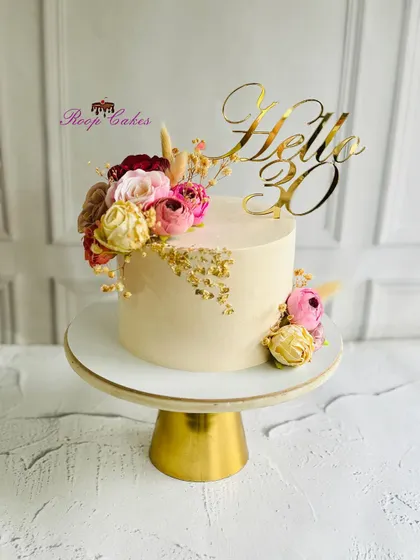 A closer look at my personal 30th birthday cake, a celebration of how far I've come as a baker.